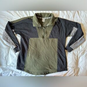 women’s victoria secret colorblock quarter zip